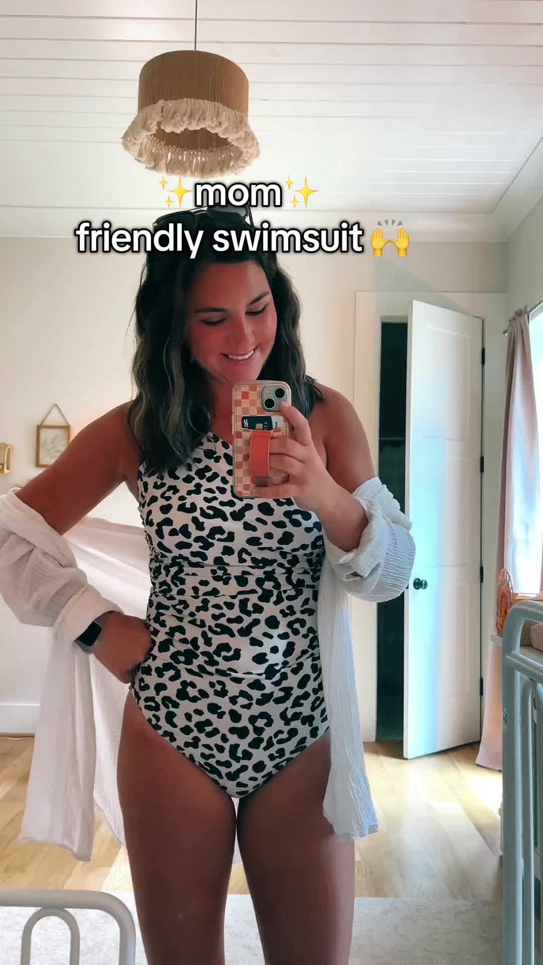 TikTok post by @becca_brasher for Holipick Swimsuits. Caption reads: [...] this brand! So cute and comfy 🫶 @Holipick....