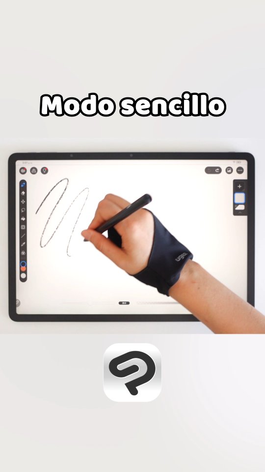 Instagram post by @merisubidibujosdale for Clip Studio Paint. Caption reads: Probando el modo sencillo de Clip Studio Paint! Me....