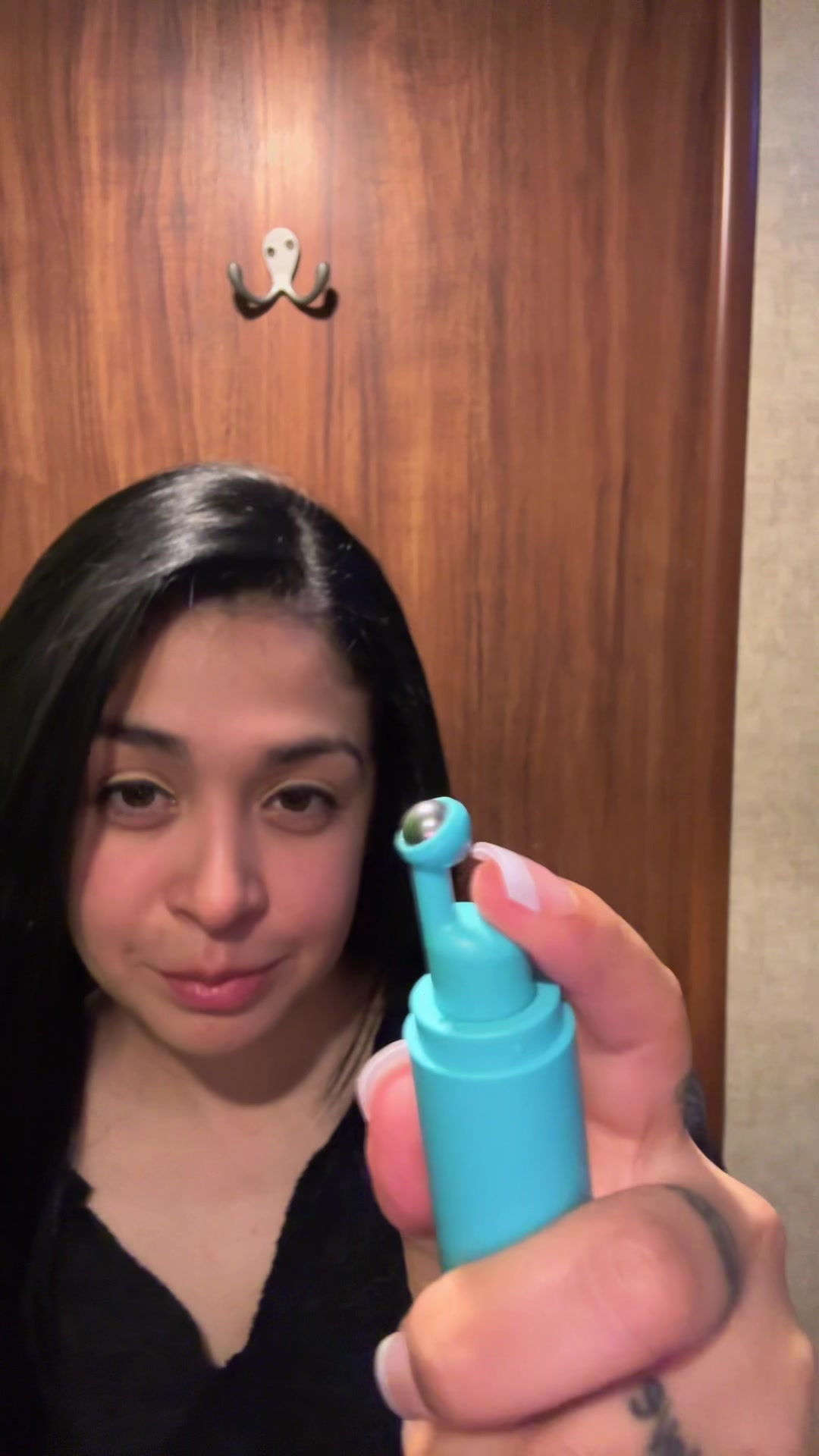 TikTok post by @yarii_2008 for Eight Saints Skincare. Caption reads: [...] Saturday! Bye bye puffiness! @Eight Saints....
