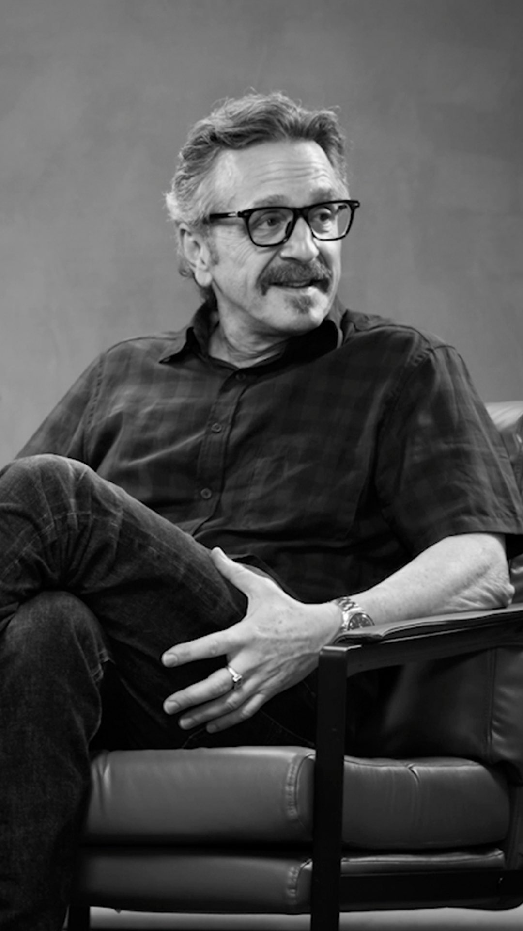 Instagram post by @michaeljsebastian for Esquire. Caption reads: #MarcMaron likes #BruceSpringsteen—but he’s not a....