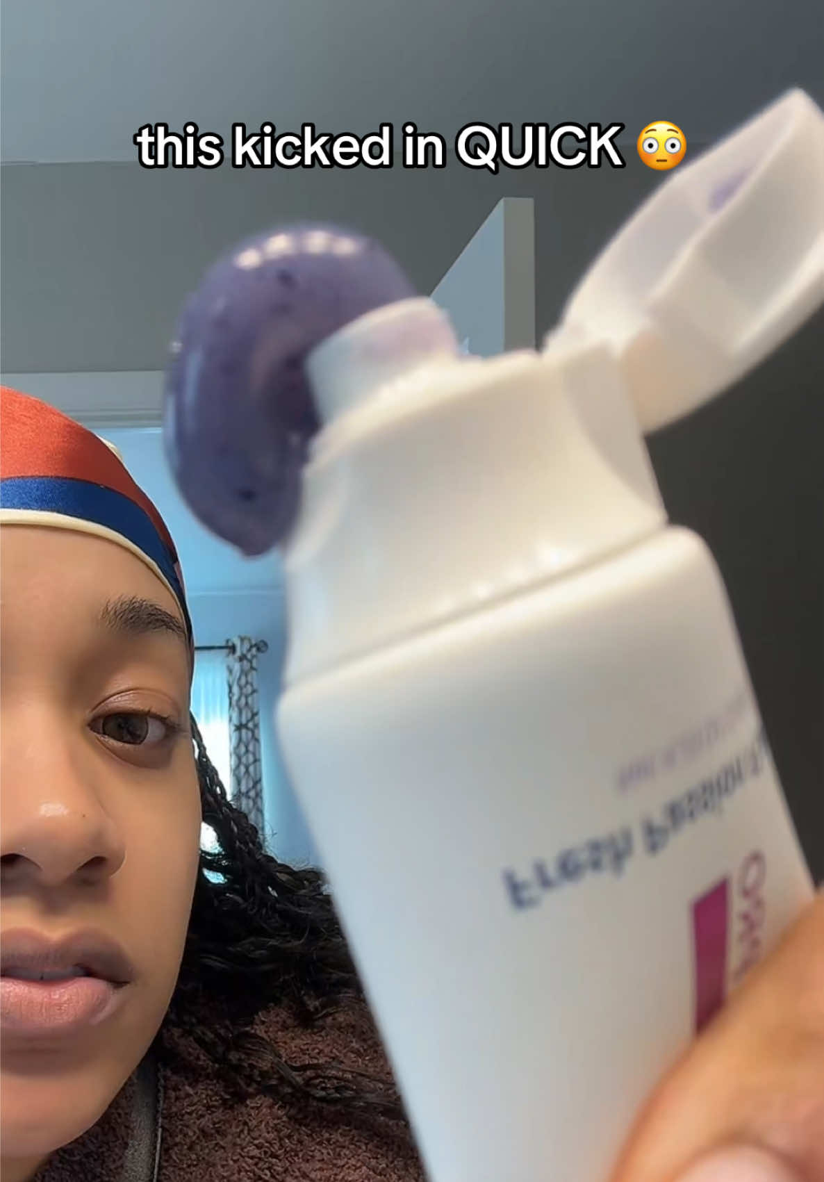 TikTok post by @zariyahnatalya for MS-DRWIKEY. Caption reads: [...] how FAST this kicks in for me. 🤯....
