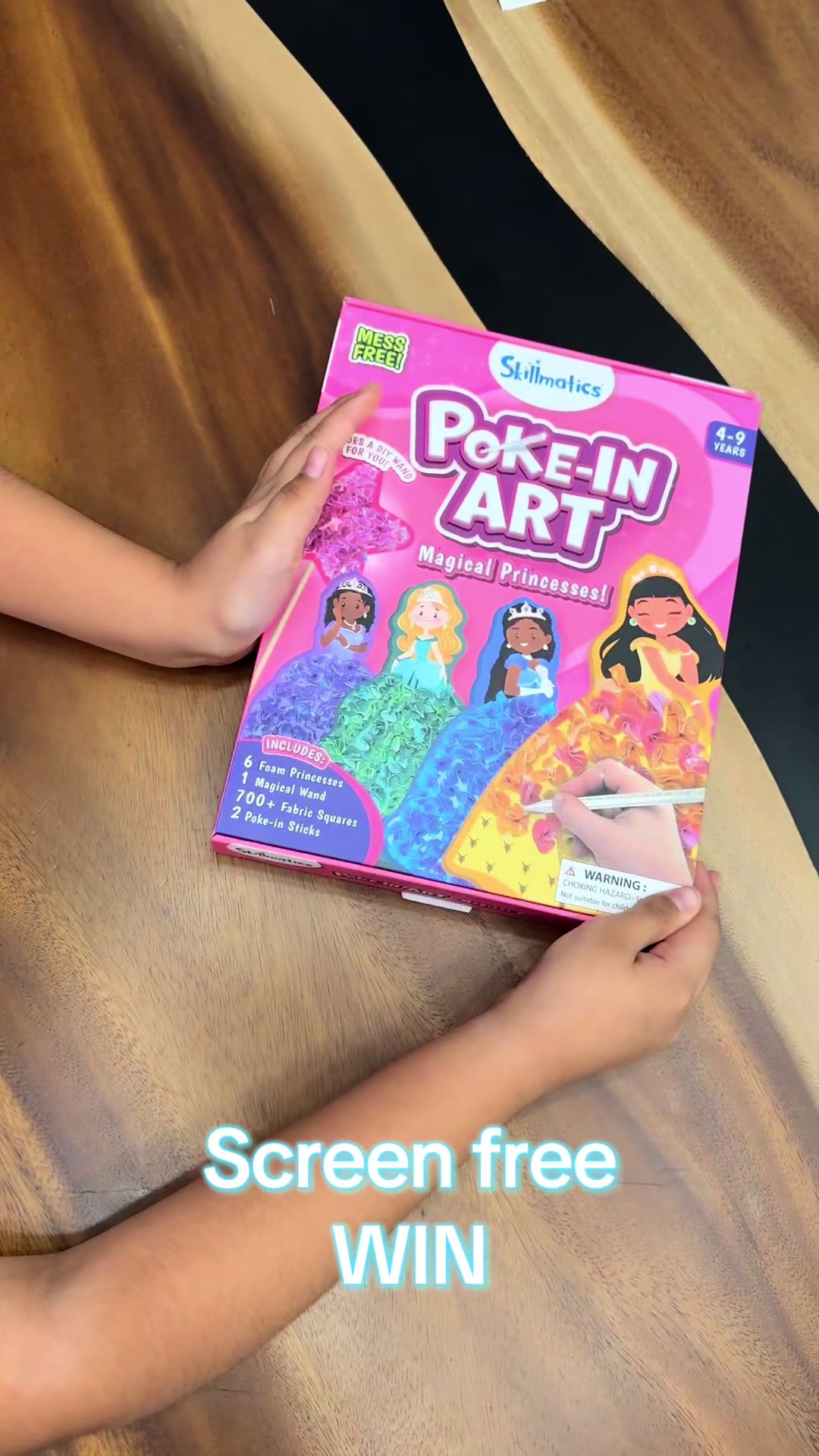 TikTok post by @carolv117 for Skillmatics. Caption reads: [...] — and this one actually delivered.....