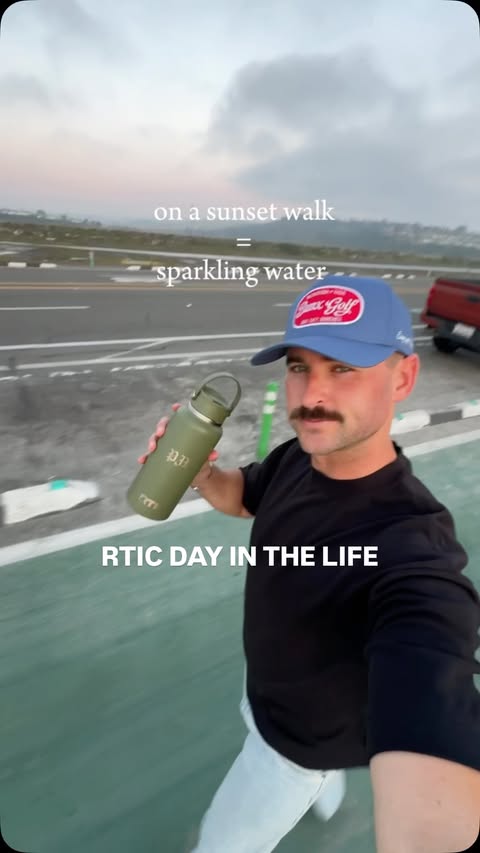 Instagram post by @pilotjackryan for RTIC Outdoors. Caption reads: I’ve been bringing my @rticoutdoors bottle....