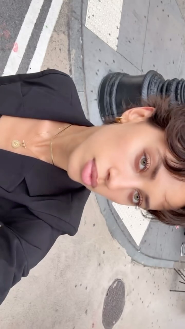 Instagram post by @polina.isadora for Bruna The Label. Caption reads: elegance in the details @brunathelabel ✨.