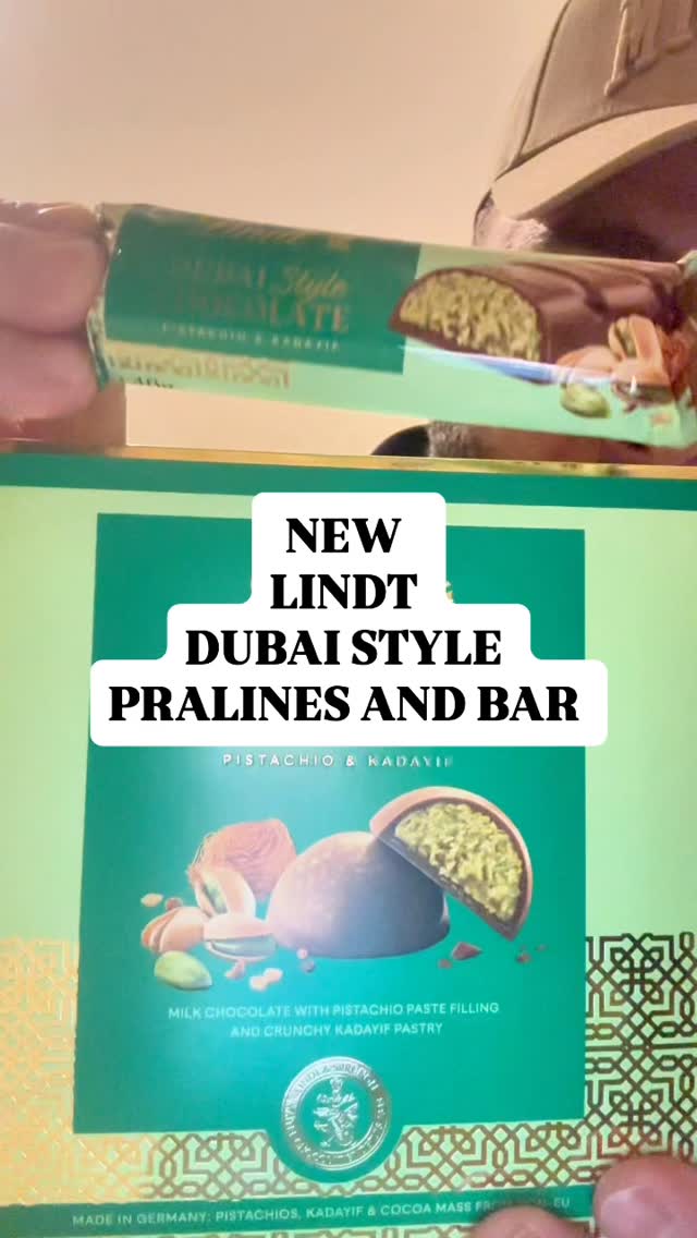 Instagram post by @nectoriouspapi for Lindt. Caption reads: The latest in the Dubai Style Chocolate range has....