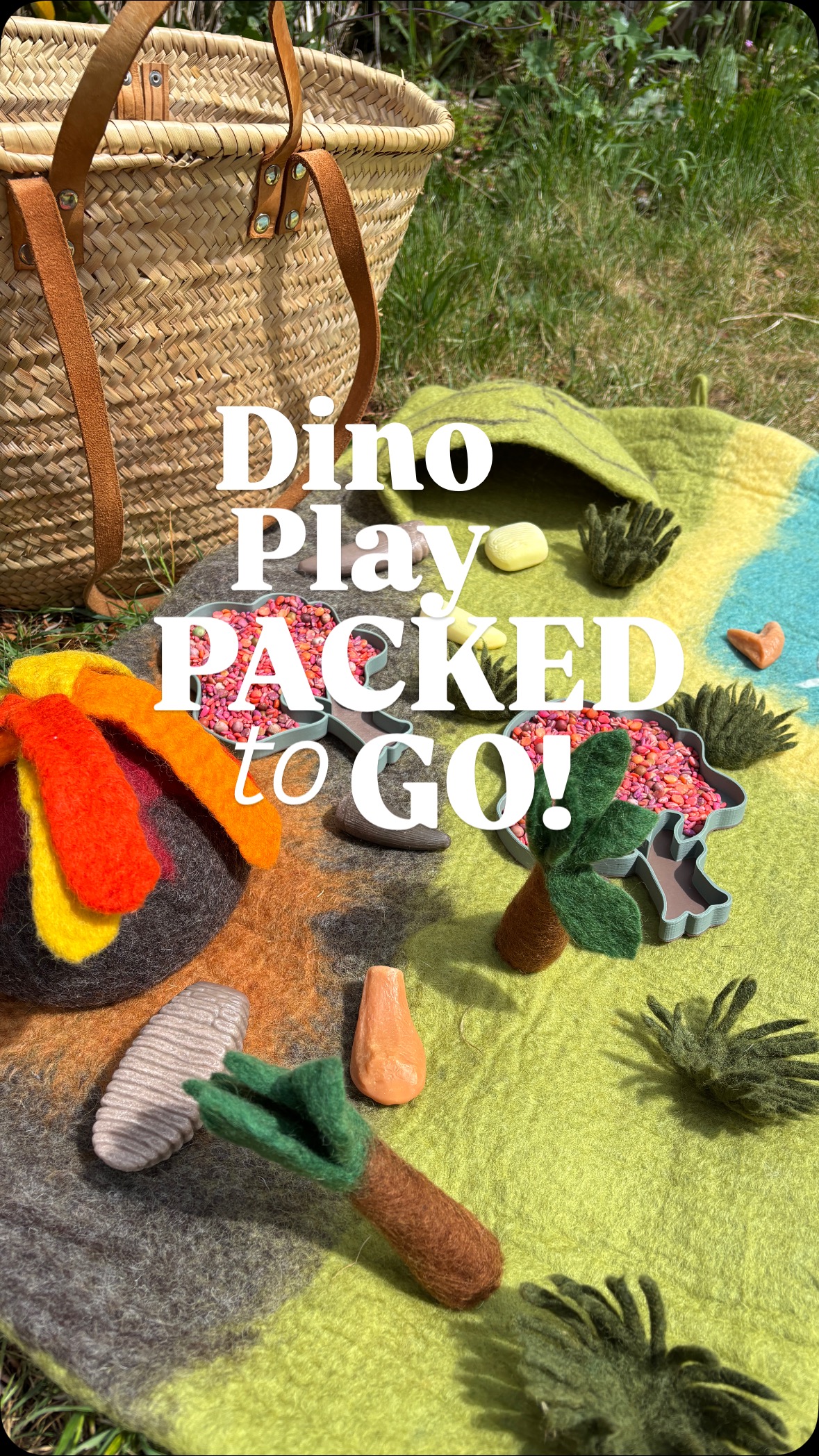 Instagram post by @beyond.messy for Tara Treasures. Caption reads: [...] more easy play ideas. We took our Tara....