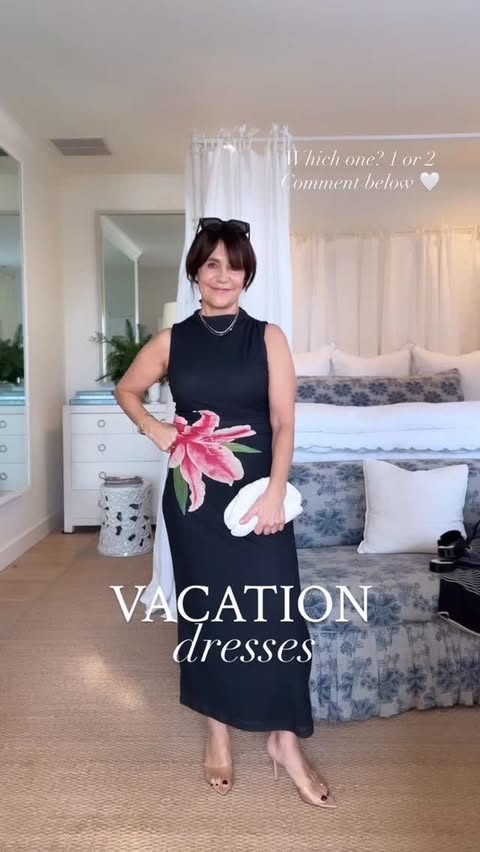 Instagram post by @susie.wright for Saks Fifth Avenue. Caption reads: Time to start thinking about VACATION dresses!....