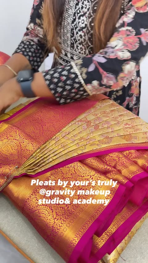 Instagram post by @gravitymakeupstudioandacademy for Philips. Caption reads: [...] history of Fabric ♥️♥️ 💛Iron box....