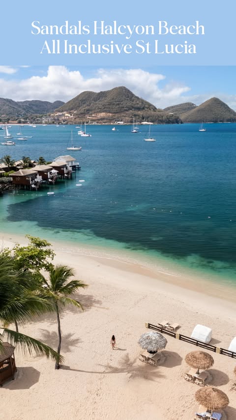 Instagram post by @anoushkalila for Sandals Resorts. Caption reads: [...] best thing about all inclusive at Sandals....