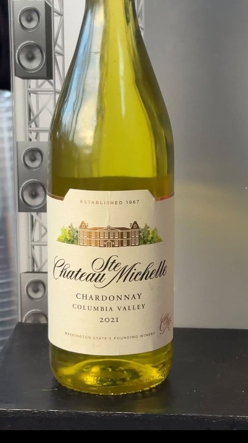 Instagram post by @anna_redman for Chateau Ste. Michelle Winery. Caption reads: #ad no matter the type of night,....