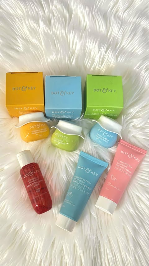 Instagram post by @mahi_sharmaa106 for Smytten. Caption reads: [...] HAUL 🫧🎀 @dotandkey.skincare . .....