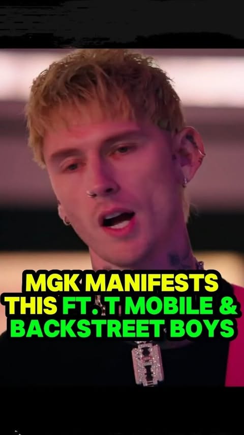 Instagram post by @mgkmagic for T-Mobile. Caption reads: mgk appeared in a T-Mobile Super Bowl commercial....