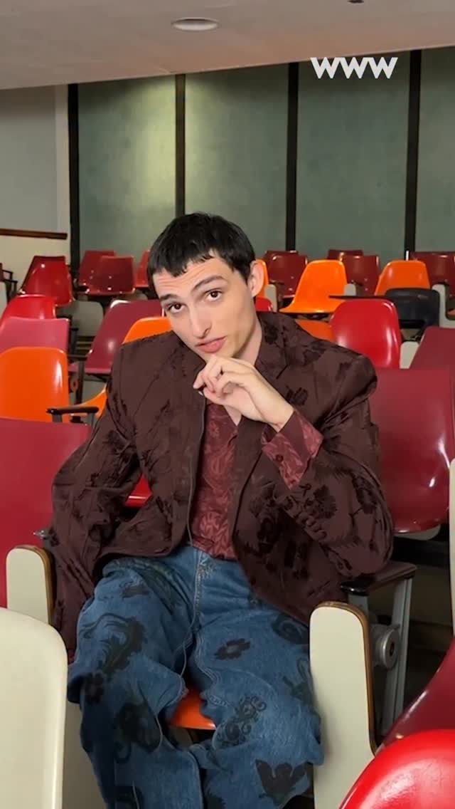 Instagram post by @finnwolfhardofficial for Who What Wear. Caption reads: We’re nervous for season 5 #MikeWheeler. It’s time....