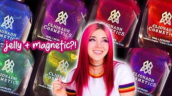YouTube post by @KelliMarissa for Cirque Colors. Caption reads: NEW Clionadh Cosmetics Saturated Slick Nail Polish....