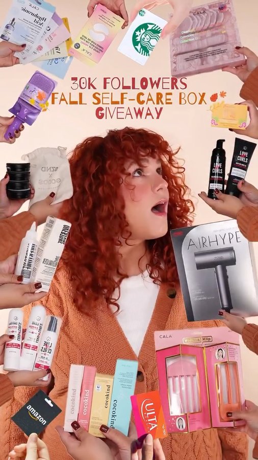 Instagram post by @andreacristina_az for Cocokind. Caption reads: 🍂✨ 30K GIVEAWAY! ✨🍂

I can’t believe we’ve hit....