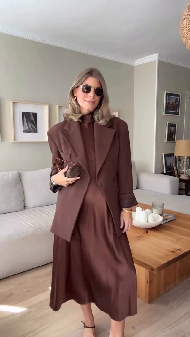 Instagram post by @beapfernandez for Source Unknown. Caption reads: One blazer, three moods. @beapfernandez in our....