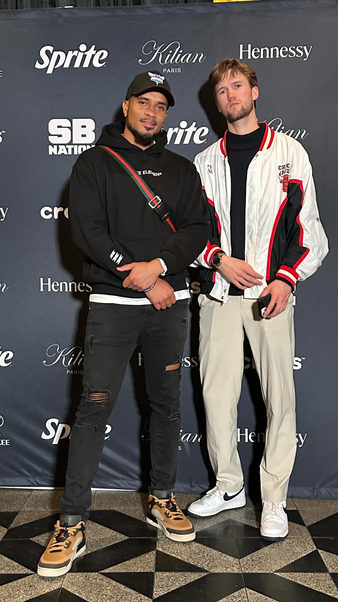 Instagram post by @fuzdogballer for Jaguar. Caption reads: NBA All Star Weekend Afterparty. Shout out to all....