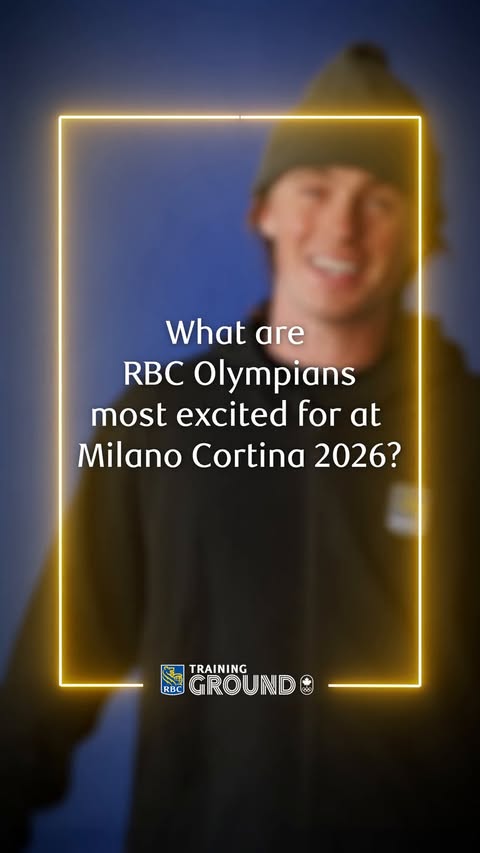 Instagram post by @rbctrainingground for RBC. Caption reads: [...] approaching Milano Cortina 2026 and our....