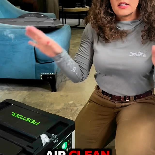 Instagram post by @drywallshorty for Festool USA. Caption reads: New from @festool_usa the SYS- AIR Hepa filtration....