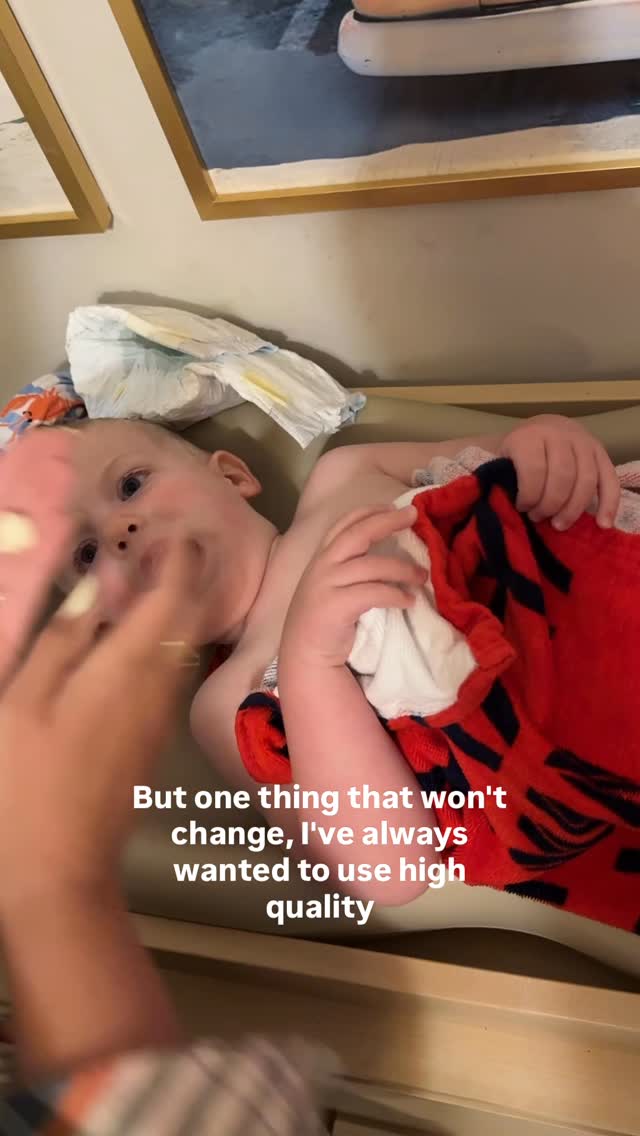 Instagram post by @balancedmissbailey for Babo Botanicals. Caption reads: First baby bath time: candlelight, lullabies, and....