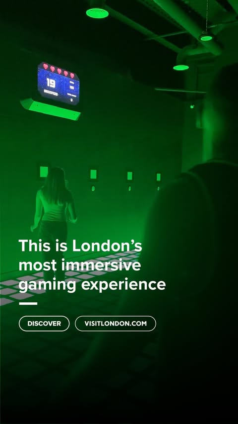 Instagram post by @activategames.uk for VISIT LONDON. Caption reads: [...] 📍Activate UK #LondonMakesItPossible....