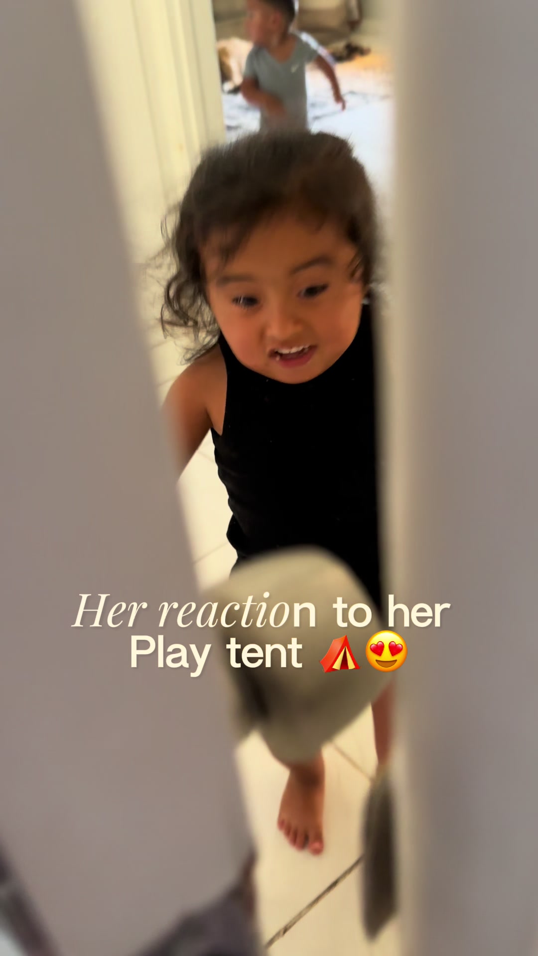 TikTok post by @haleygallegos for Mallify. Caption reads: [...] feet 🤣 #kids #playtent #fyp @Cool Mallify....