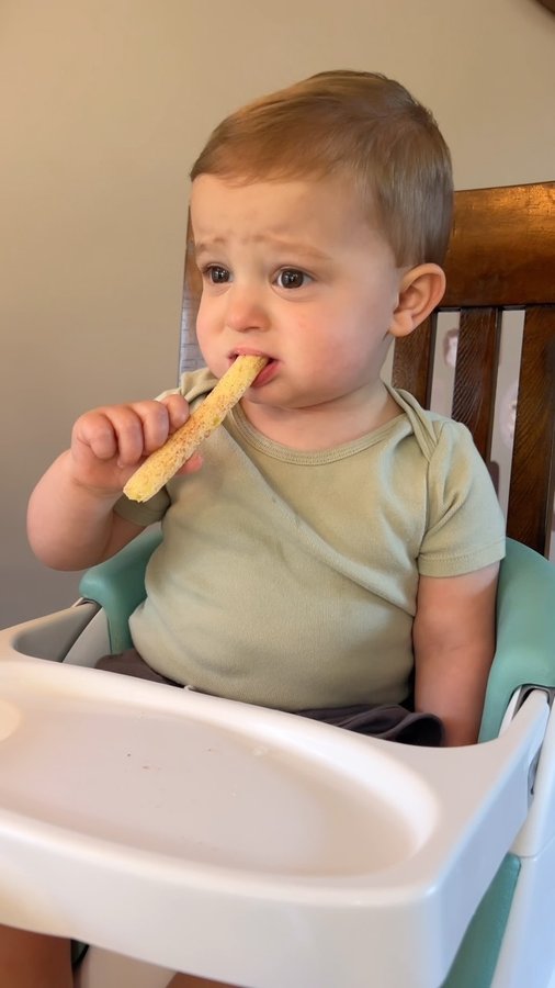 Instagram post by @audge_podgery for Little Bellies. Caption reads: These Pick-Me sticks from @littlebellies are....