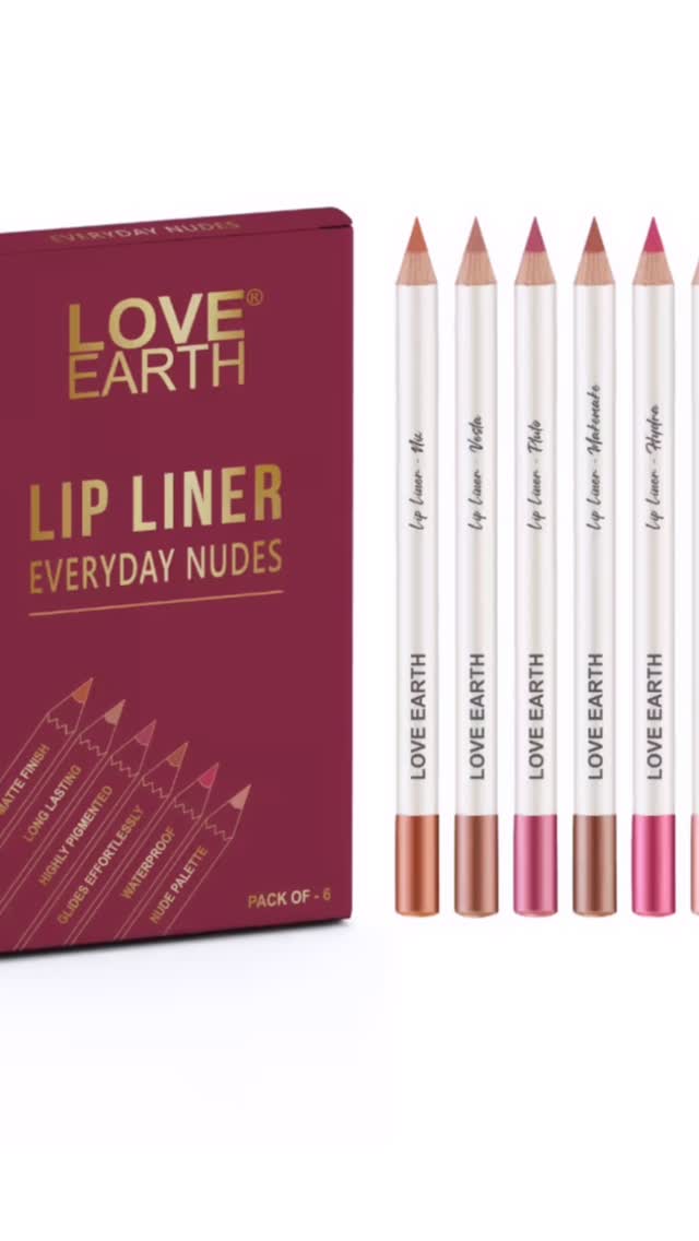 Instagram post by @chicakanksha27 for LOVE EARTH. Caption reads: Lip liner nudes has my heart every day....