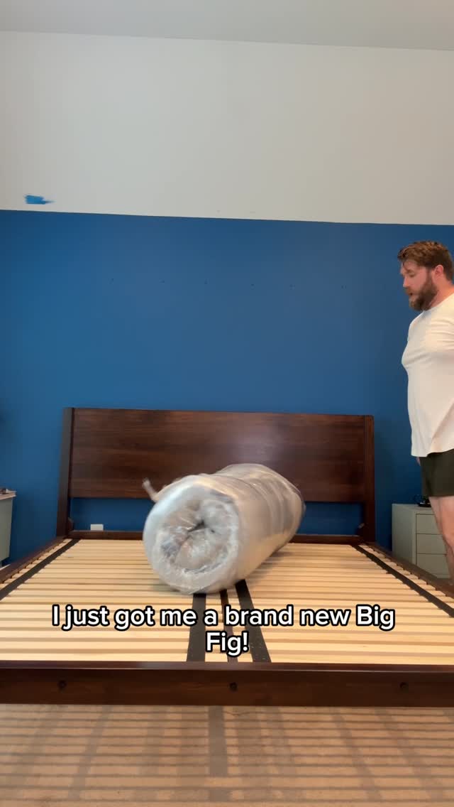 Instagram post by @zachmiko for Big Fig Mattress. Caption reads: Y’all know I’ve been working with @bigfigmattress....