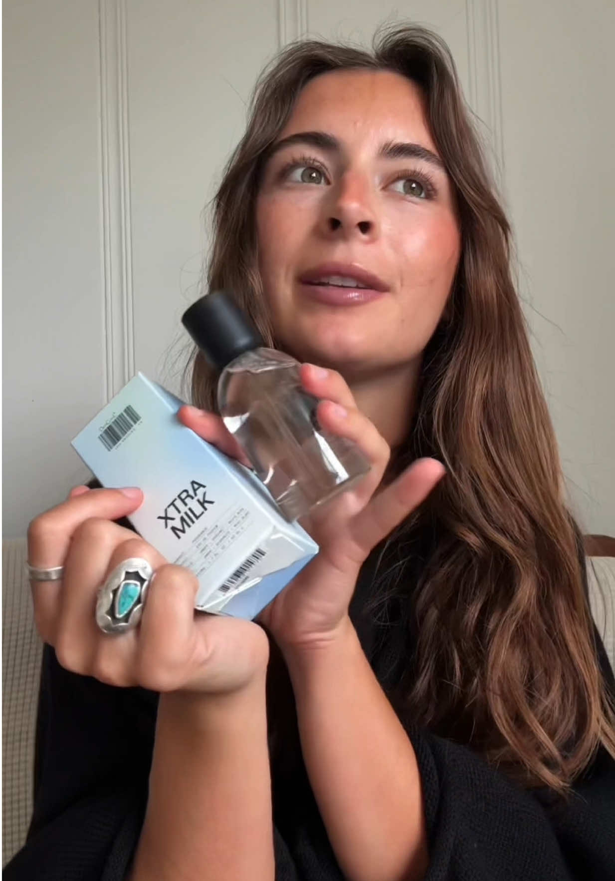 TikTok post by @isabellarawlingss for dedcool. Caption reads: [...] never catch me without xtra milk from....