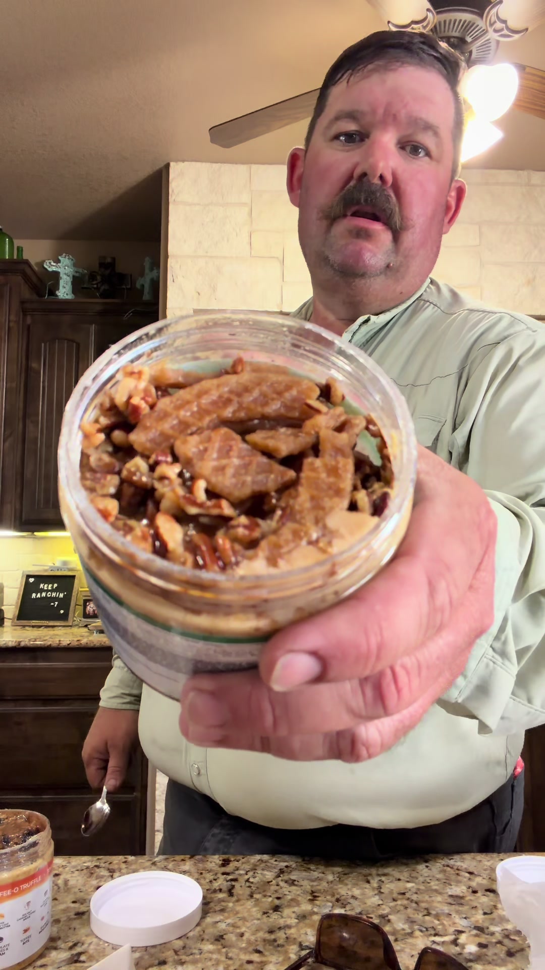 TikTok post by @bar7ranch for Nerdy Nuts. Caption reads: Use c0de BAR7RANCH10 to try @Nerdy Nuts Shop for....