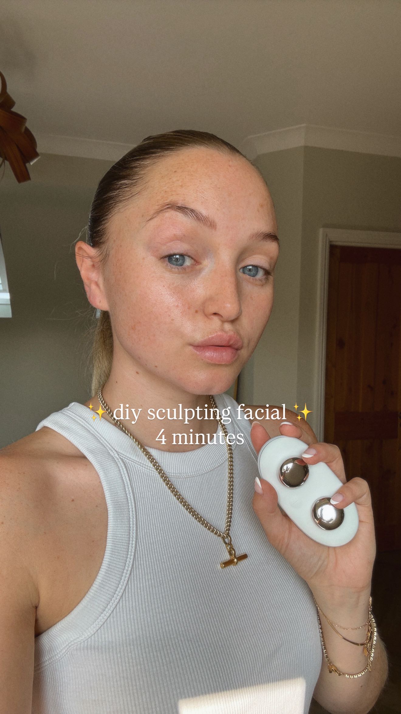 Instagram post by @bethsandland for ZIIP Beauty. Caption reads: ad. Me 🤝🏼 Sculpted Jawline

We all have our....