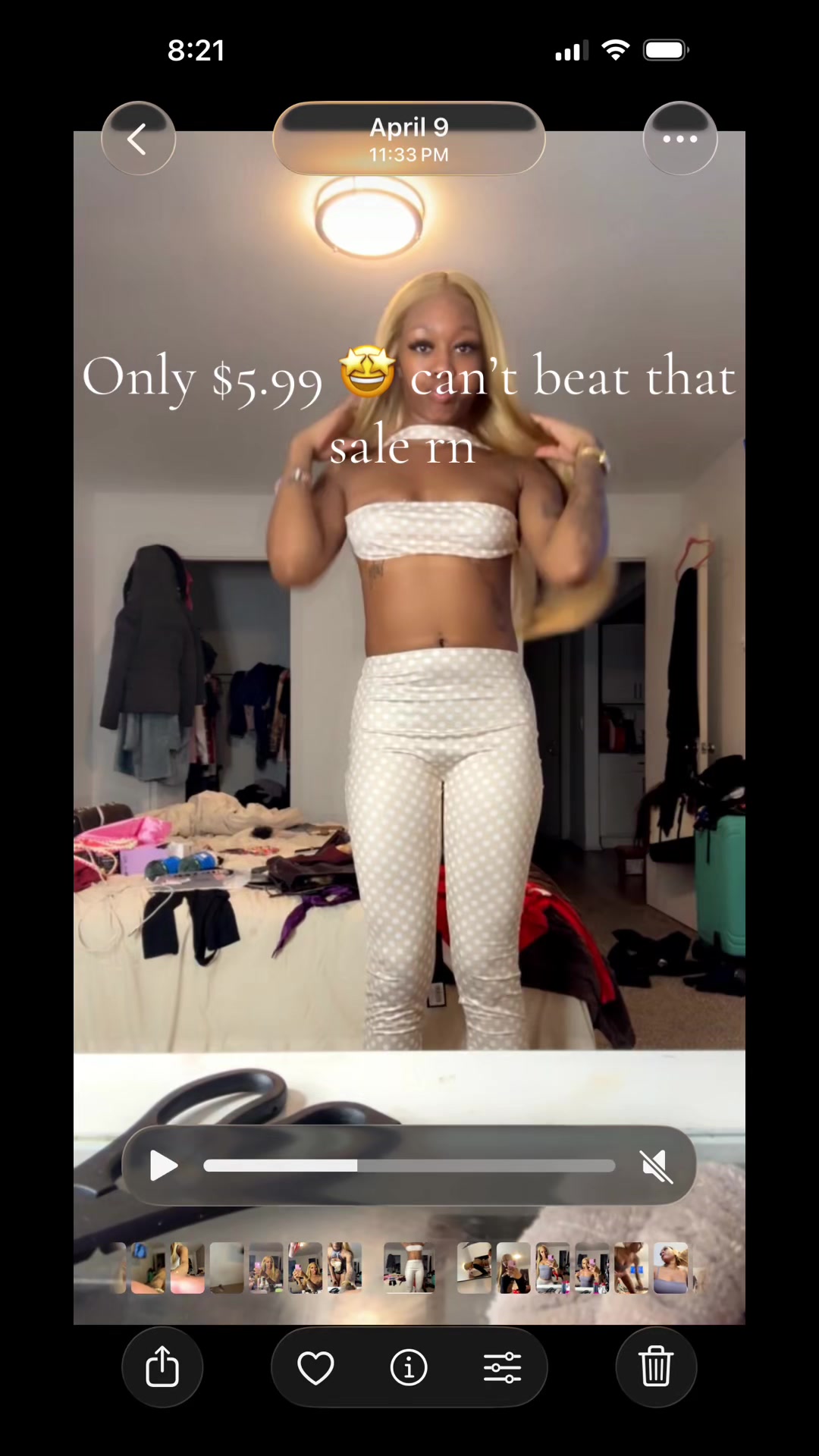TikTok post by @amiahmyers for Bearvana. Caption reads: @BEARVANA #bearvanaupdate #weightgaingummies [...].