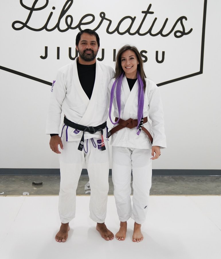 Instagram post by @lynnettelizbjj for GAT Sport. Caption reads: ＢＲＯＷＮ ＢＥＬＴ 🤎

Today I got promoted to brown belt!....