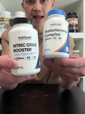 TikTok post by @j_jungy for Nutricost. Caption reads: Nutricost Men’s Active Stack Bundle - Nitric [...].