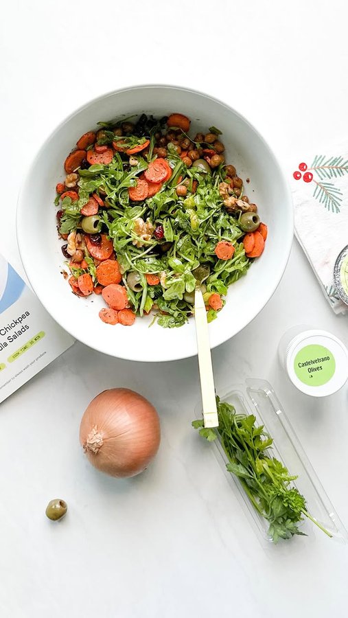 Instagram post by @twicethetroublee for Purple Carrot. Caption reads: This is one of my favorite options from....