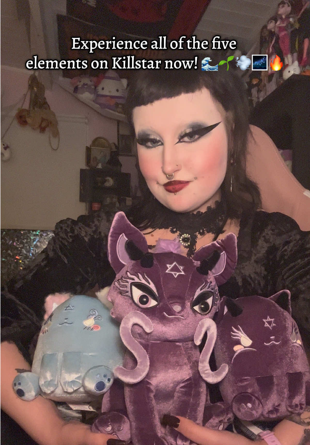 TikTok post by @ghoulishlillith for KILLSTAR. Caption reads: [...] nature with @KREEPTURES by @KILLSTAR These....