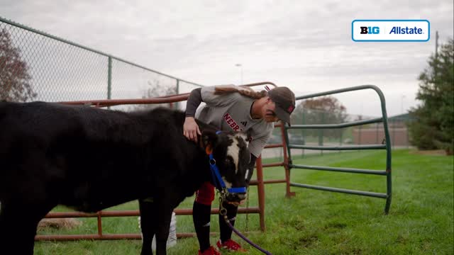 Instagram post by @b1gsoftball for D1Softball.com. Caption reads: Ava Kuszak is putting her passion into practice on....