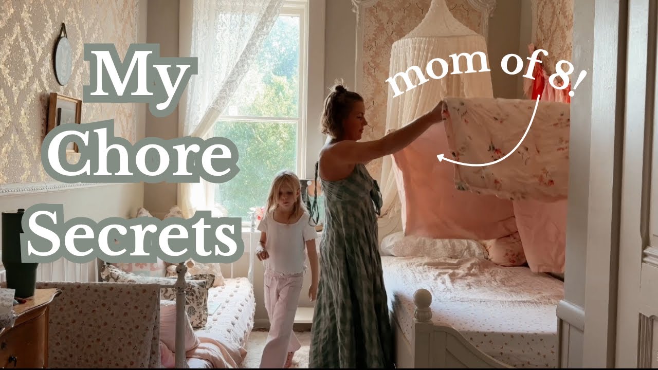 YouTube post by @countrycastleliving for FROWNIES. Caption reads: Deep Clean with Me | Castle Refresh .