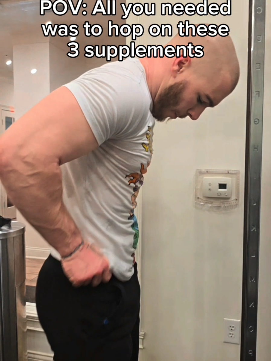TikTok post by @coach_optimal for Peak Revival X. Caption reads: These 3 supplements taken together will change....