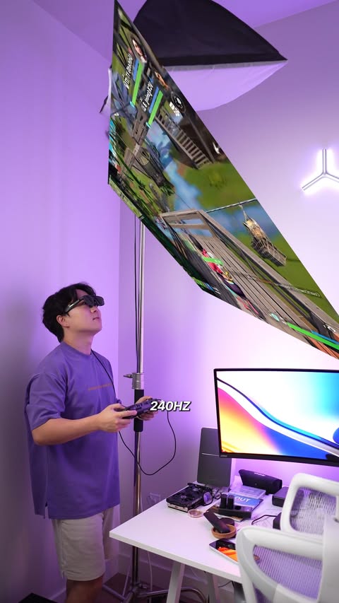 Instagram post by @techwithseong for Republic of Gamers. Caption reads: There is a 171 in OLED screen all inside this ROG....