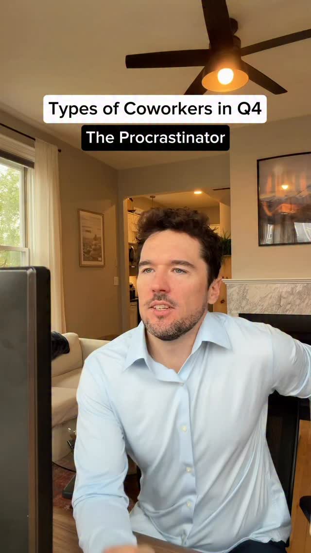 Instagram post by @briankearneyy for Grammarly. Caption reads: Which type of coworker are you? 🤔 Q4 is a crazy....