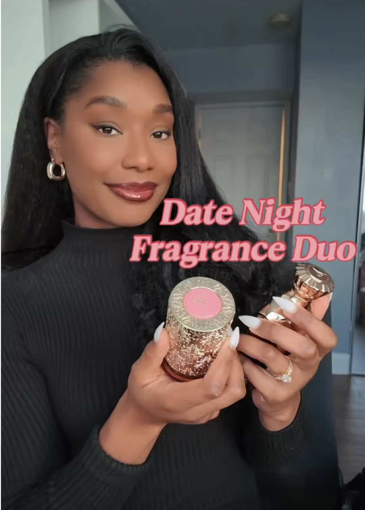TikTok post by @pursuitofperfume for Paris Corner Perfumes. Caption reads: [...] #datenightperfume #pariscornerperfumes....