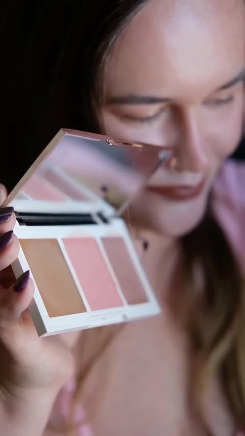 Instagram post by @alyonkashe for Laura Mercier. Caption reads: Meet the new @lauramercier Bonne Glow Cream Face....