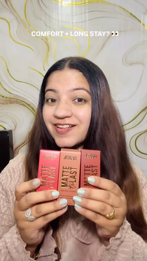 Instagram post by @harleenkaur480 for Nykaa Cosmetics. Caption reads: [...] the only one with options! 👀 The Nykaa....