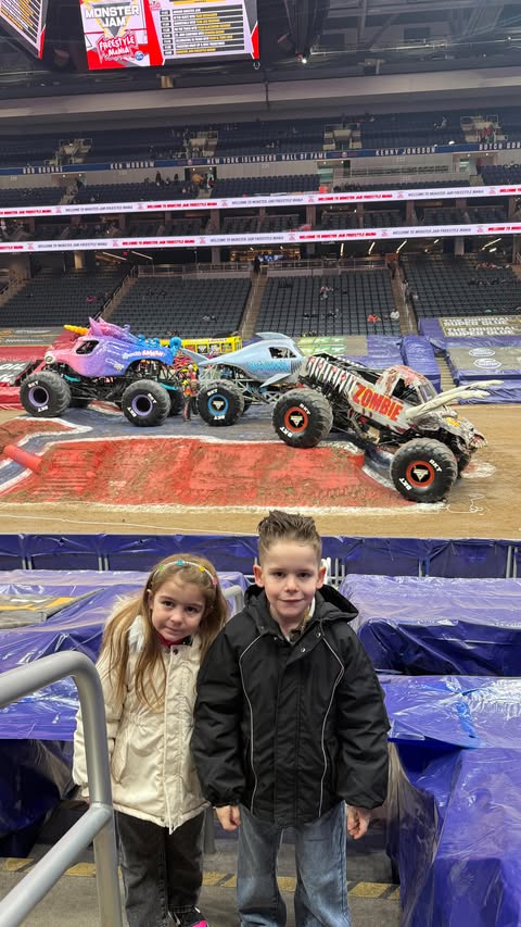 Instagram post by @stellaberberi20 for Monster Jam. Caption reads: We went to see Monster Jam and you have no idea....
