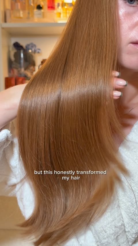 Instagram post by @bexdoeshair_ for Give Me Cosmetics. Caption reads: ad | POV: you find a hair product that actually....