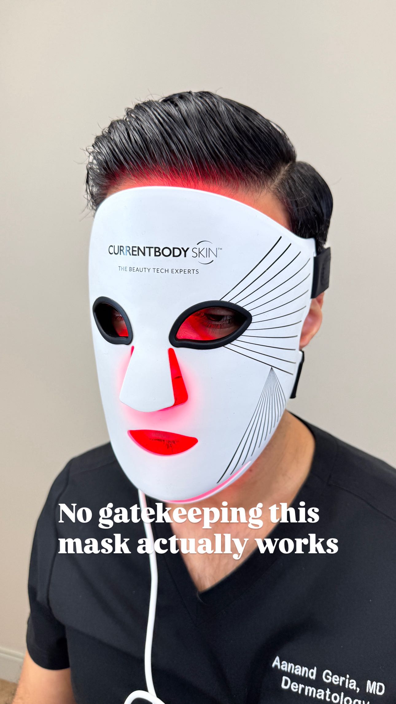 Instagram post by @drgeria for currentbody. Caption reads: #ad The secret’s out—because I don’t gatekeep.....