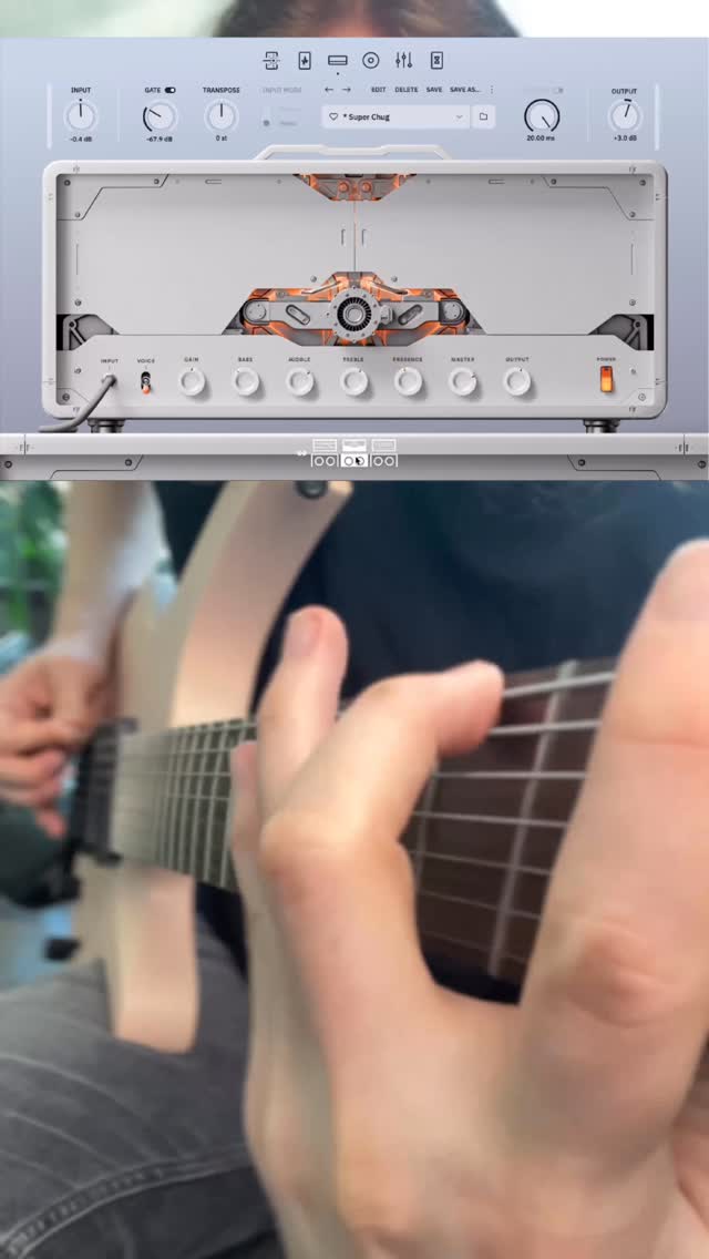 Instagram post by @jordan.wav for Neural DSP. Caption reads: New @neuraldsp Misha Mansoor X absolutely CRUSHES....