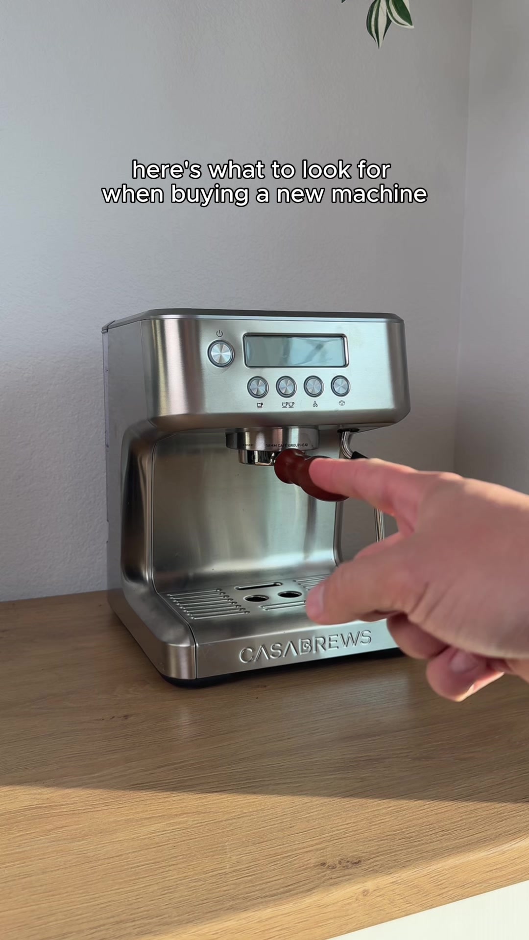 TikTok post by @ryantagcoffee for Casabrews. Caption reads: Don’t buy the wrong espresso machine....